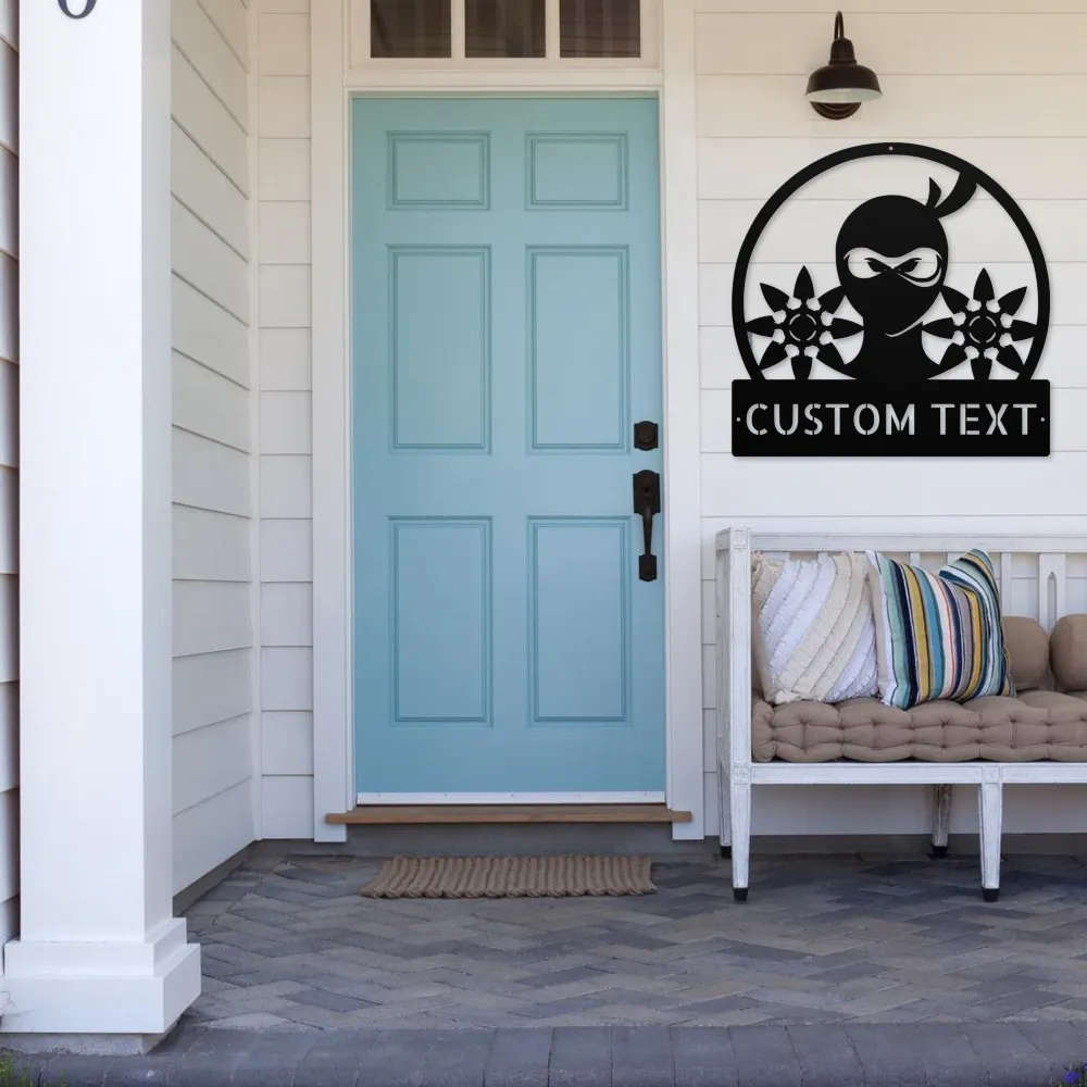 Custom Ninja Metal Sign Custom Ninja Metal Sign