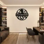 Custom Octopus Metal Sign