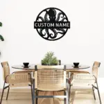 Custom Octopus Metal Sign
