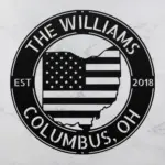 Custom Ohio State Metal Sign