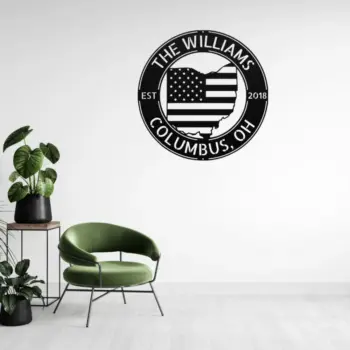 Custom Ohio State Metal Sign