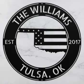 Custom Oklahoma Metal Sign
