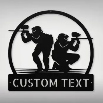 Custom Paintball Metal Sign