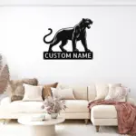 Custom Panther Metal Sign