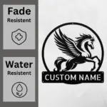 Custom Pegasus Metal Sign