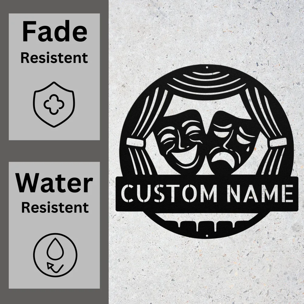 Custom Performing Arts Metal Sign Custom Performing Arts Metal Sign