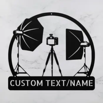 Custom Photography Studio Metal Sign