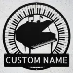 Custom Pianist Metal Sign