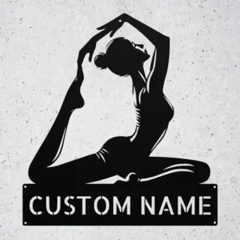 Custom Pilates Metal Sign
