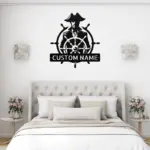 Custom Pirate Captain Metal Sign