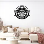 Custom Pirate Metal Sign