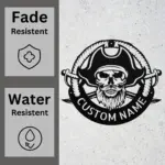 Custom Pirate Metal Sign