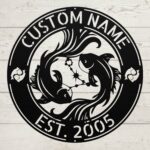 Custom Pisces Zodiac Metal Sign