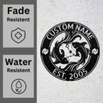 Custom Pisces Zodiac Metal Sign