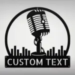 Custom Podcast Metal Sign