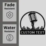 Custom Podcast Metal Sign