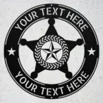 Custom Police Badge Metal Sign
