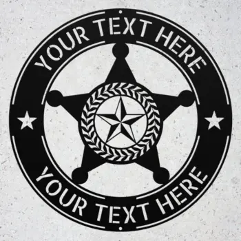 Custom Police Badge Metal Sign