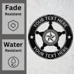 Custom Police Badge Metal Sign