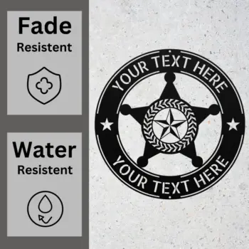 Custom Police Badge Metal Sign