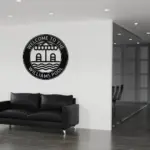 Custom Poolside Metal Sign