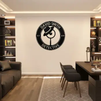 Custom Private Detective Metal Sign