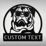 Custom Pug Dog Metal Sign
