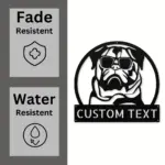 Custom Pug Dog Metal Sign
