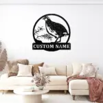 Custom Quail Bird Metal Sign