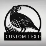 Custom Quail Metal Sign