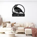 Custom Quail Metal Sign