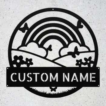 Custom Rainbow Metal Sign