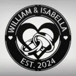 Custom Ring Heart Metal Sign