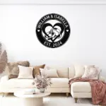 Custom Ring Heart Metal Sign