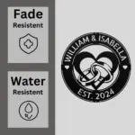 Custom Ring Heart Metal Sign