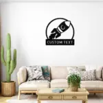 Custom Rocket Metal Sign