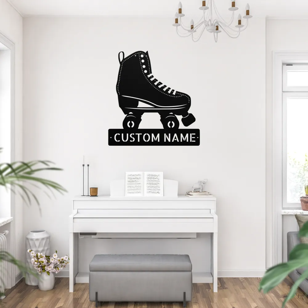 Custom Rollerblades Metal Sign Custom Rollerblades Metal Sign
