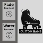 Custom Rollerblades Metal Sign
