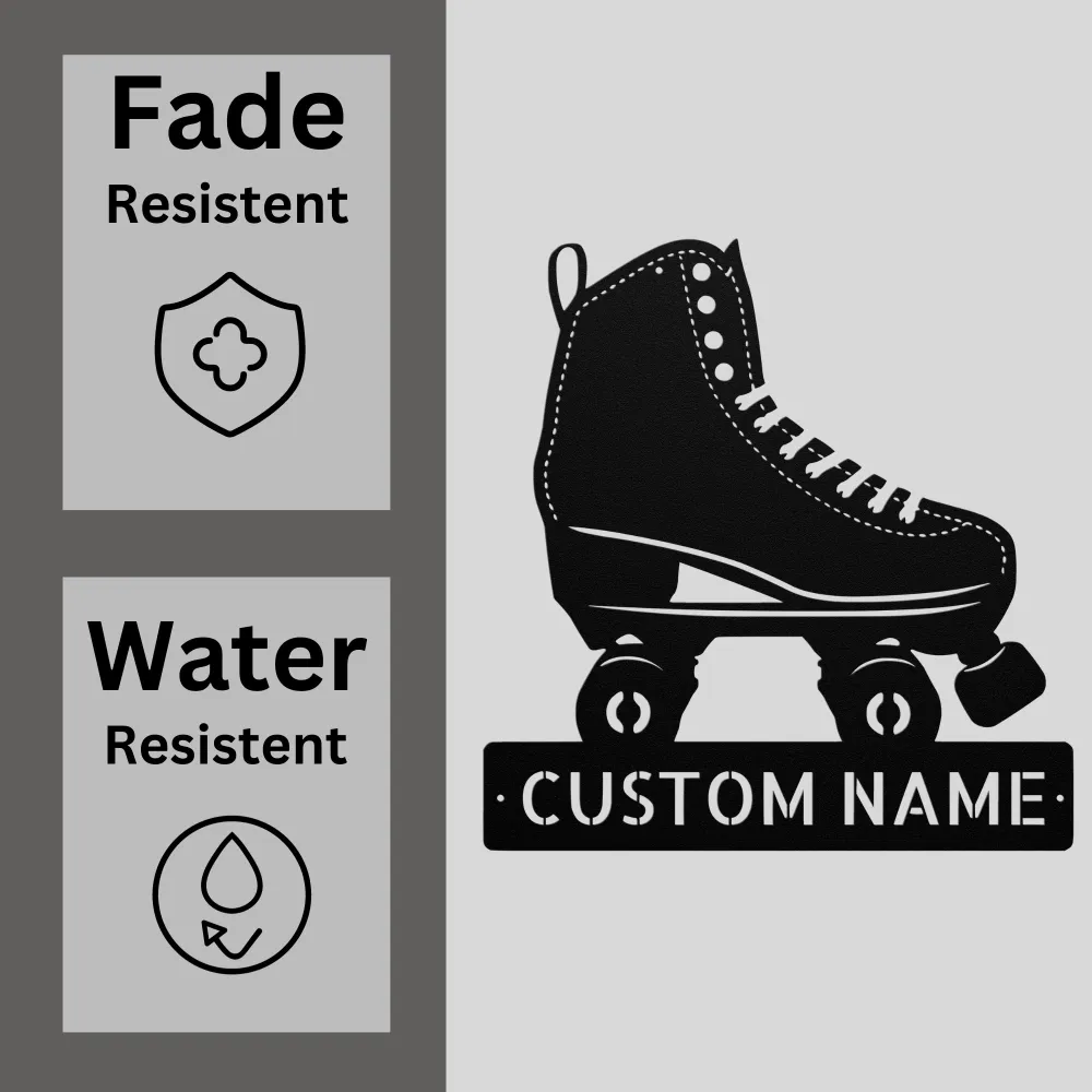 Custom Rollerblades Metal Sign Custom Rollerblades Metal Sign