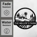 Custom Rolling Fields Metal Sign