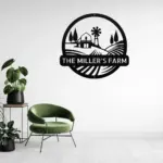 Custom Rolling Fields Metal Sign