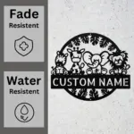 Custom Safari Animal Metal Sign