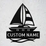Custom Sailing Boat Metal Sign