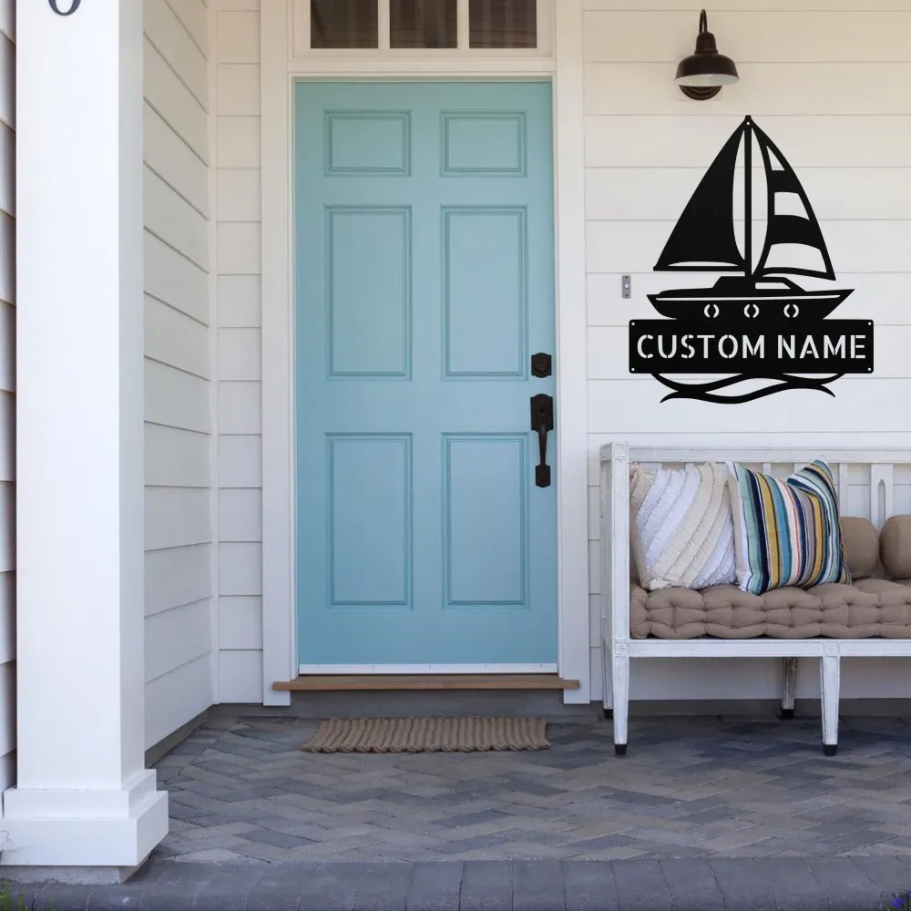 Custom Sailing Boat Metal Sign Custom Sailing Boat Metal Sign
