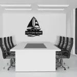 Custom Sailing Boat Metal Sign