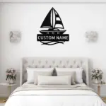 Custom Sailing Boat Metal Sign