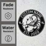 Custom Scorpio Zodiac Metal Sign