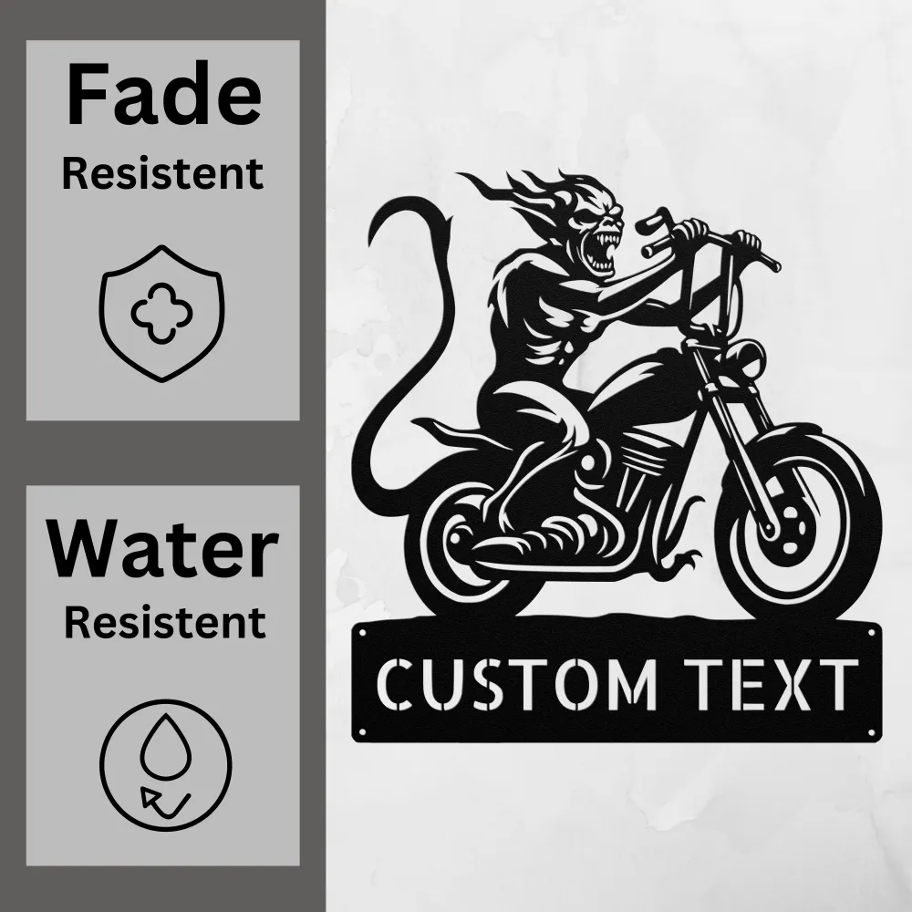 Custom Screaming Demon Sign Custom Screaming Demon Sign