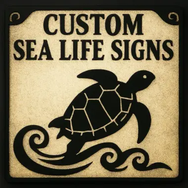 Custom Sea Life Signs