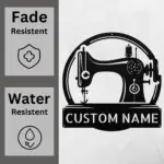 Custom Sewing Metal Sign